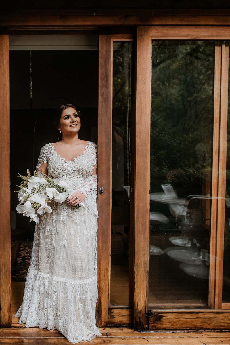 Vestido de noiva boho de Júlia no casamento real