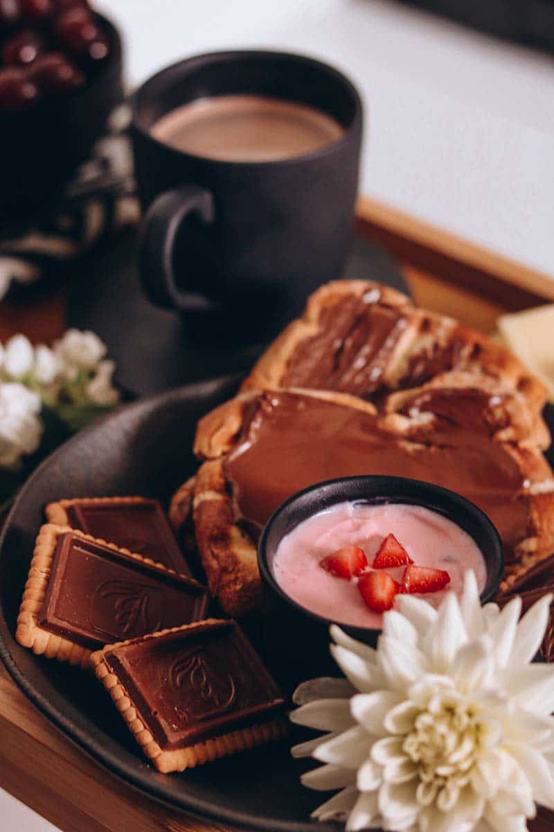 café da manhã Maju silva e kaique costa