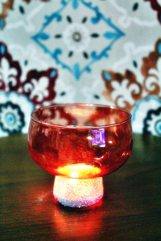 luminária de vidro - DIY para casamento