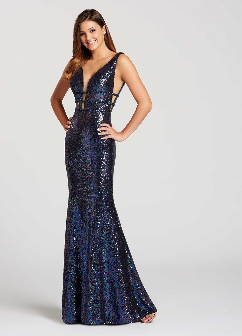 vestido-de-madrinha-azul-marinho-com-paetê