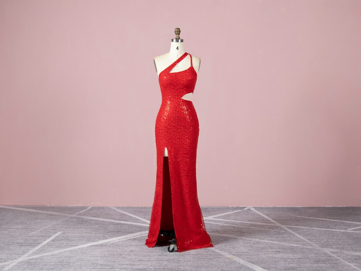 melhores lojas para comprar vestidos de festa - vestido vermelho com brilho