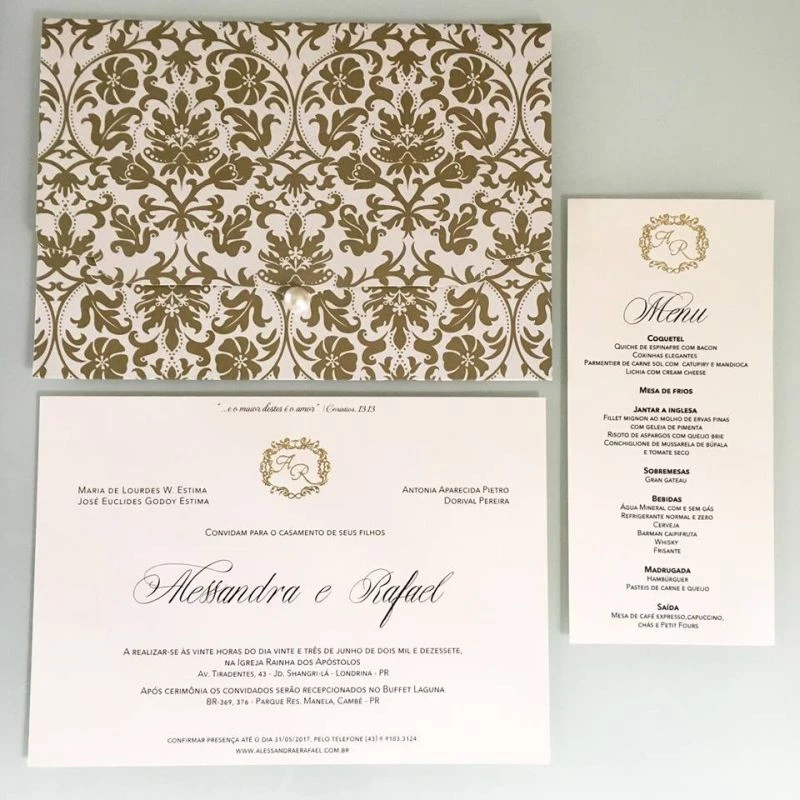 menu do casamento em estilo rústico com acabamento artesanal