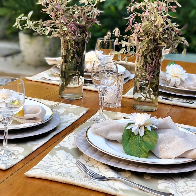 decoração com flores 