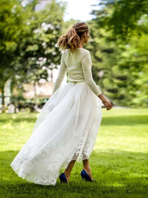 Look da noiva no casamento Olivia Palermo e Johannes Huebl