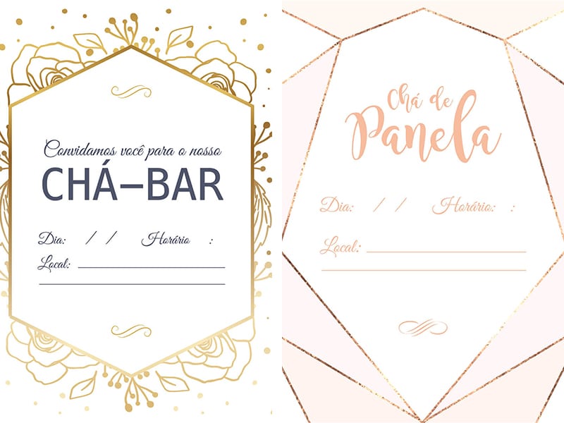 Organizar o casamento: convites para eventos pré-casamento