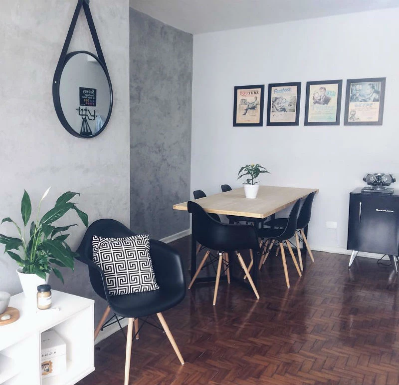 parede de cimento queimado feita em casa passo a passo