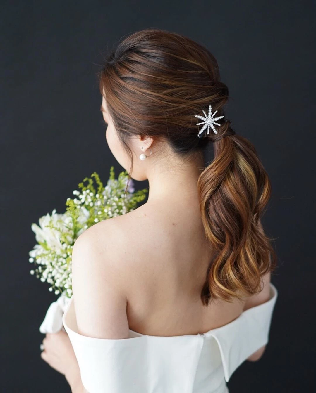 penteado para noiva rabo de cavalo despojado