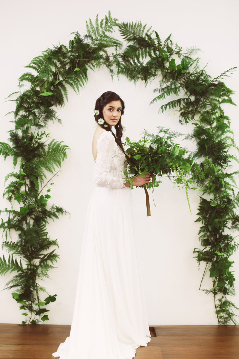 Samambaia na decoração de casamento 