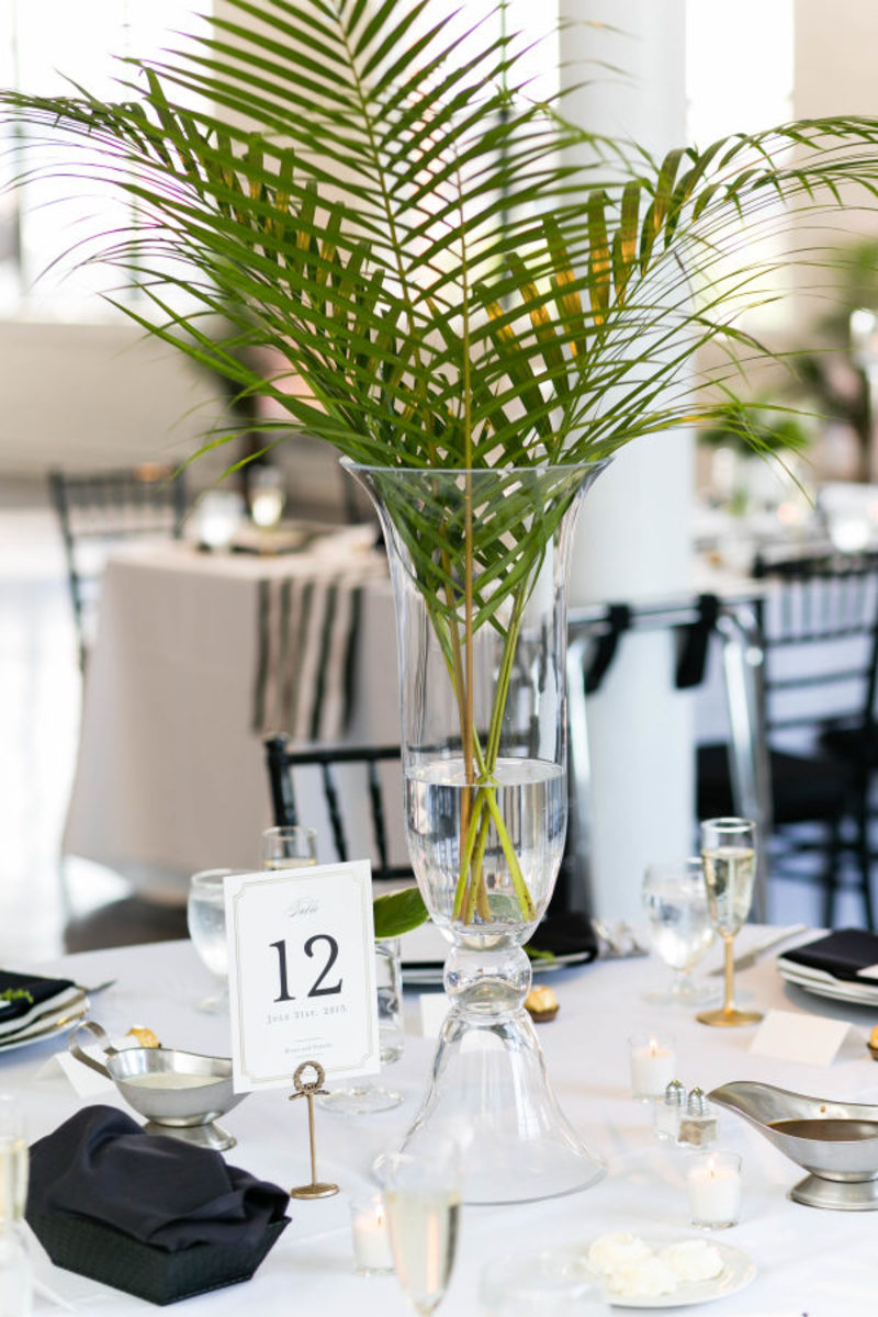 Samambaia na decoração de casamento 