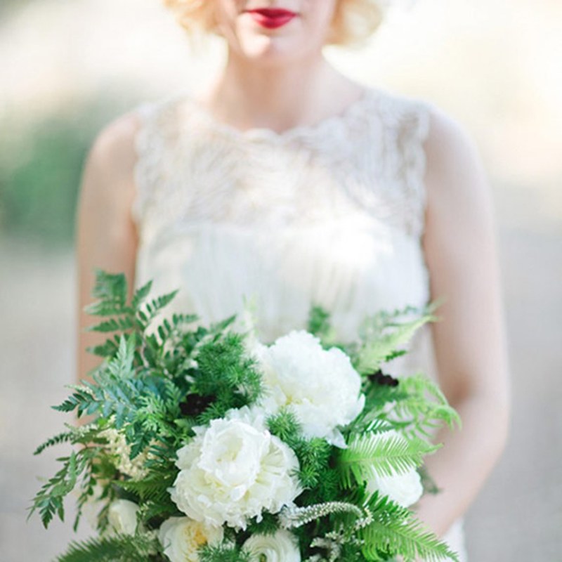 Samambaia na decoração de casamento 