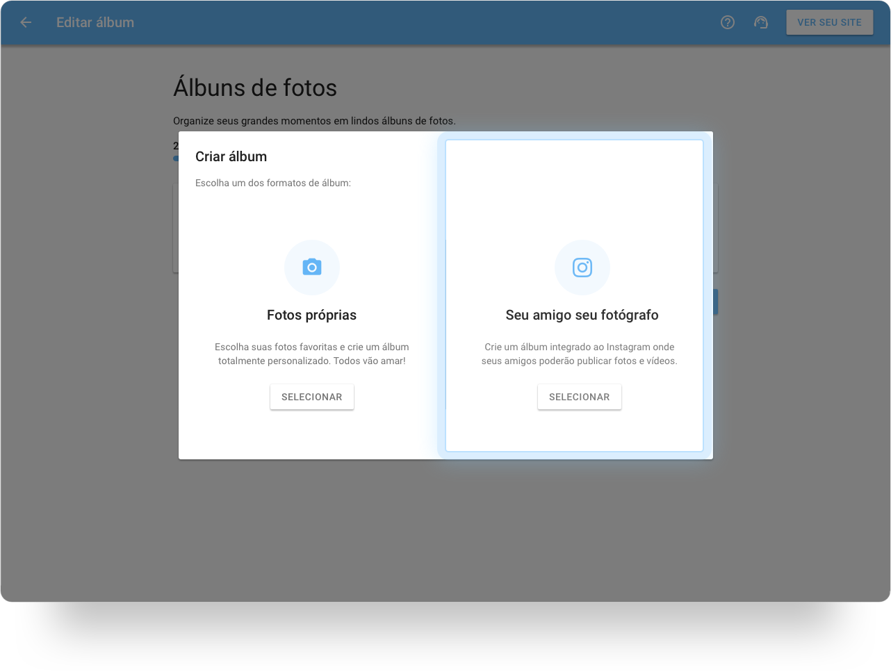 Seu amigo seu fotógrafo iCasei - exemplo de publicações importadas