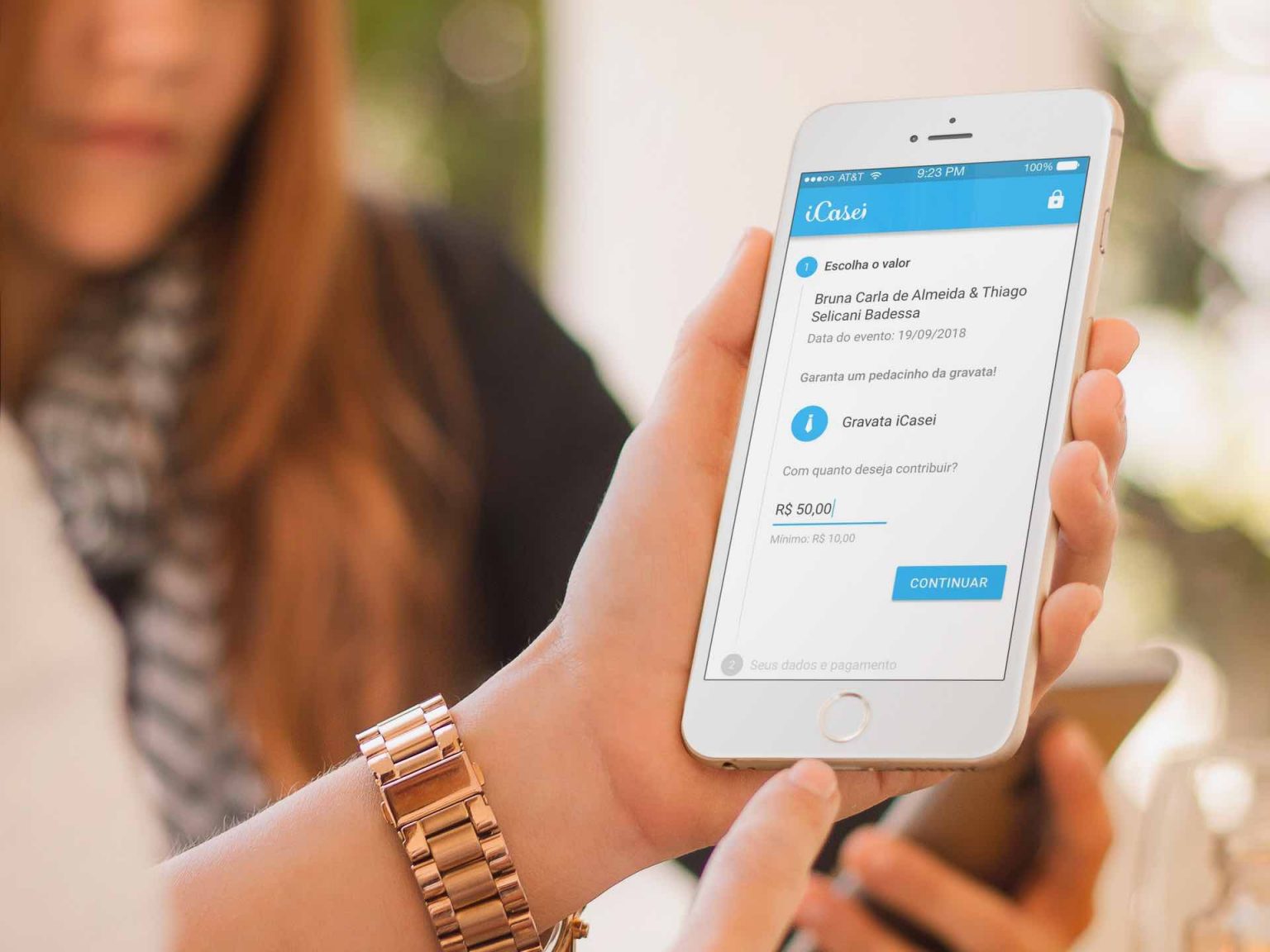 Gravata Digital iCasei com QR Code para aumentar a interação dos convidados