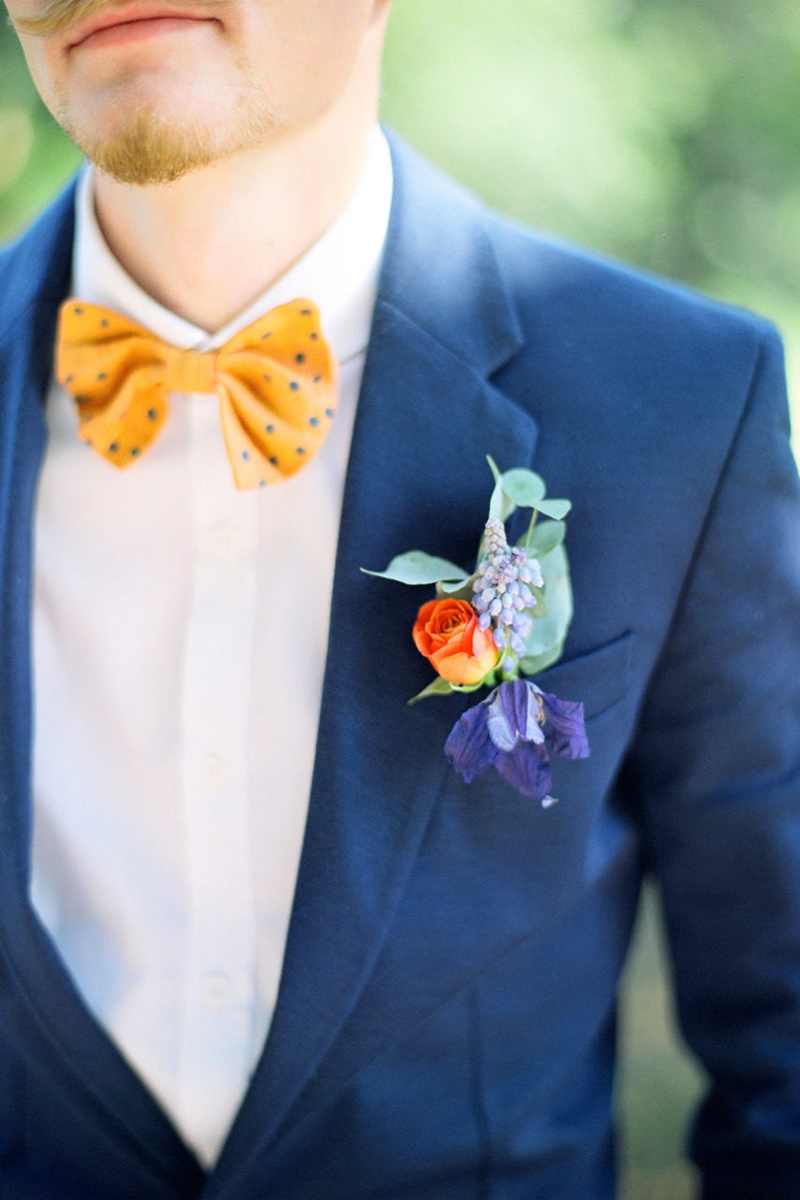 terno azul para casamento - combinação com gravata