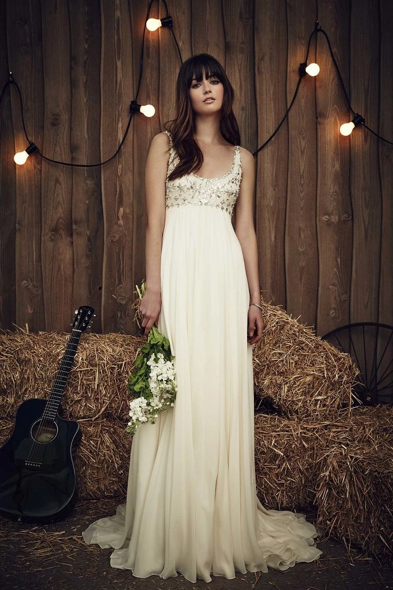 vestido de noiva corte império Jenny Packham