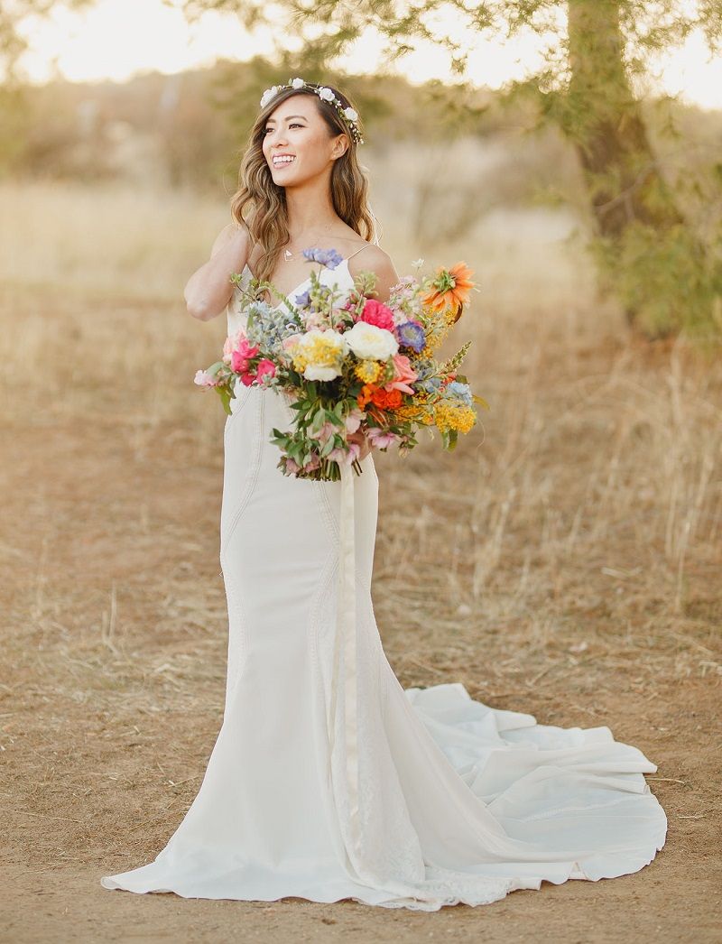 vestido de noiva semi-sereia sofisticado