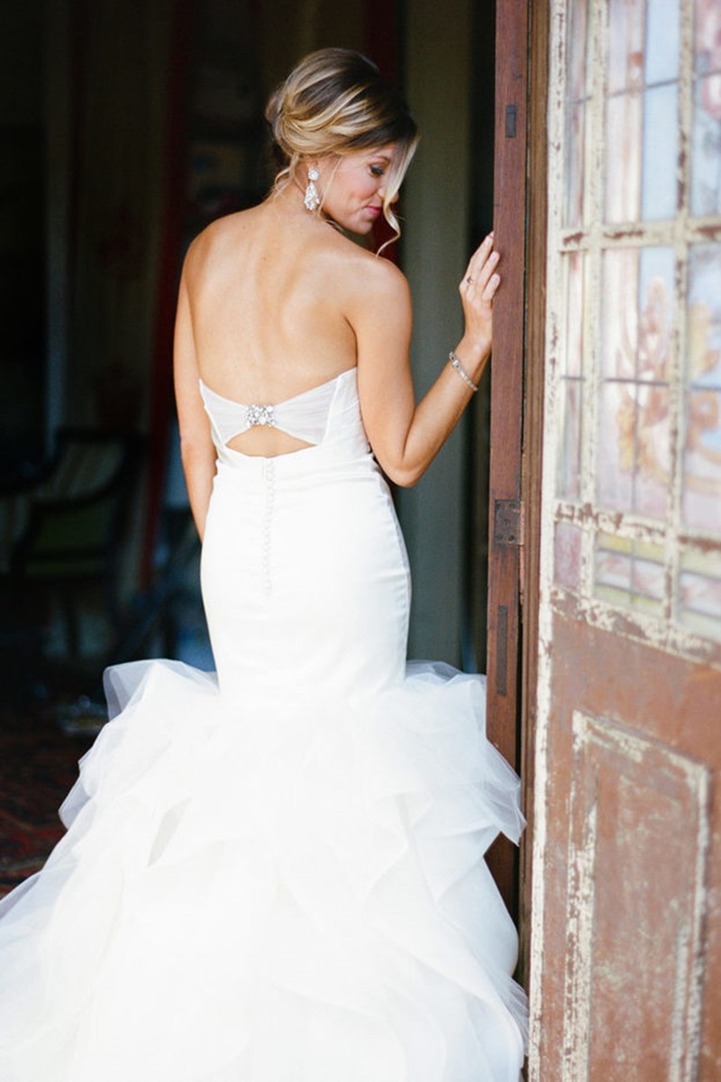 vestido de noiva sereia elegante e moderno