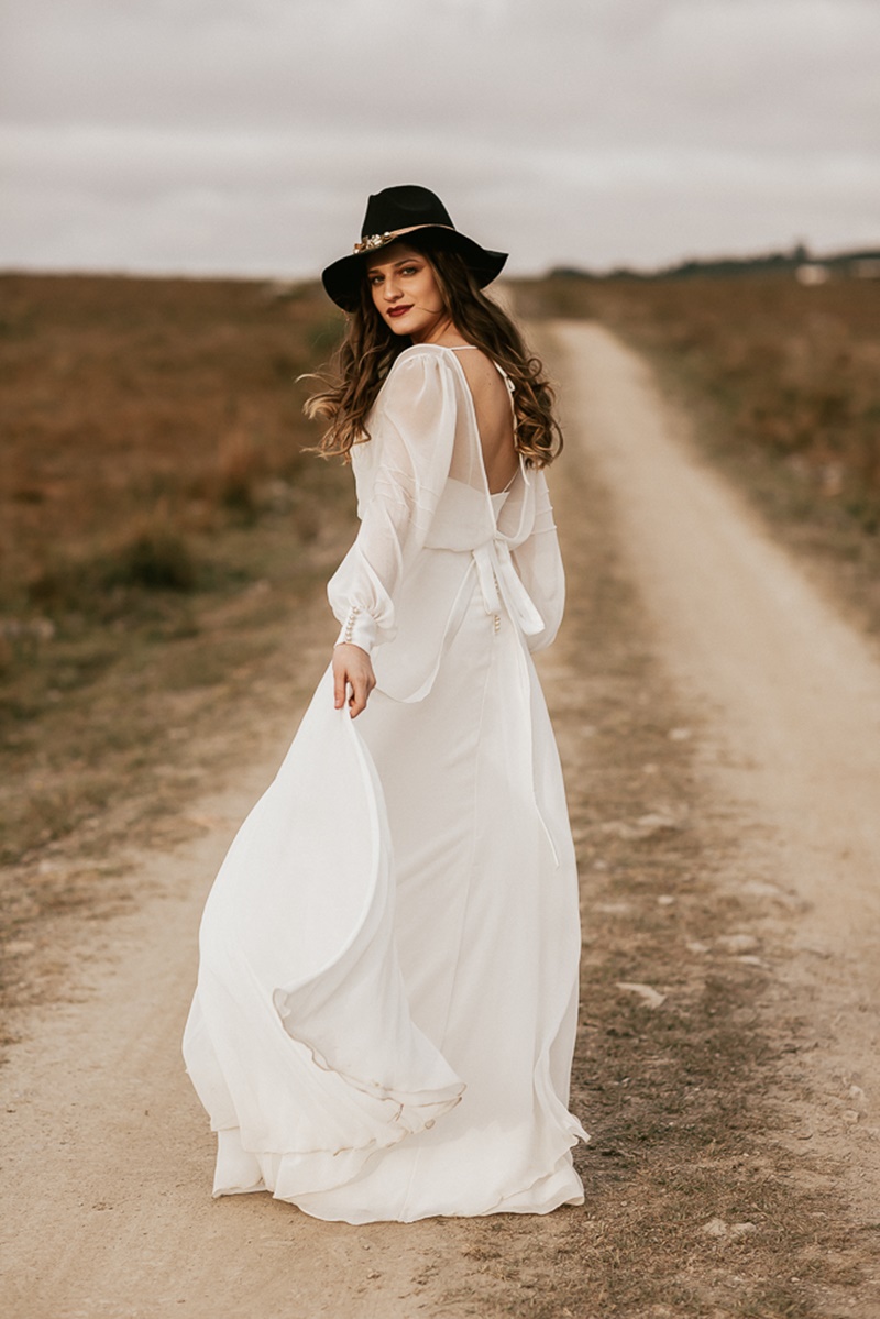 vestido de noiva boho chic