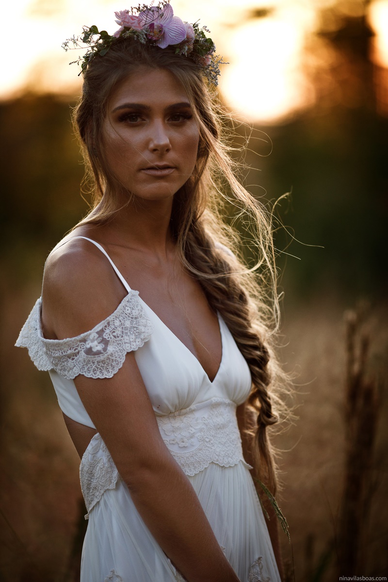 vestido de noiva vintage boho chic