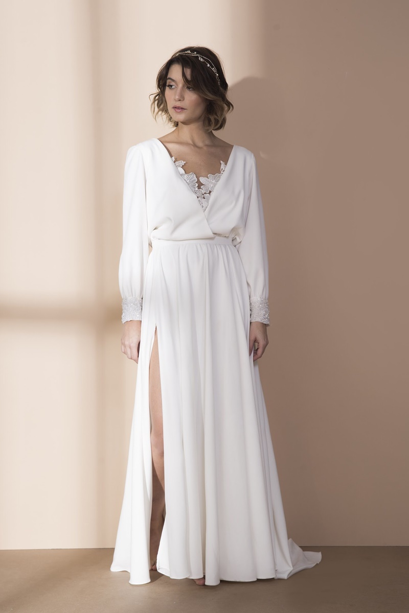 vestido de noiva para casamento no outono