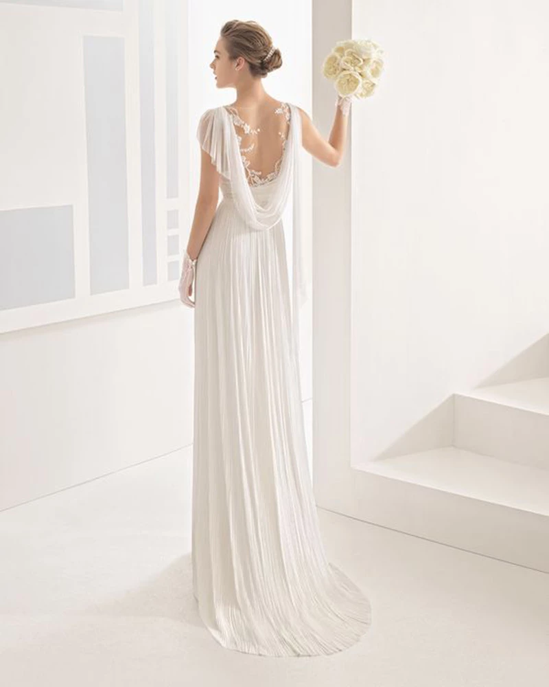 vestido de noiva com decote nas costas