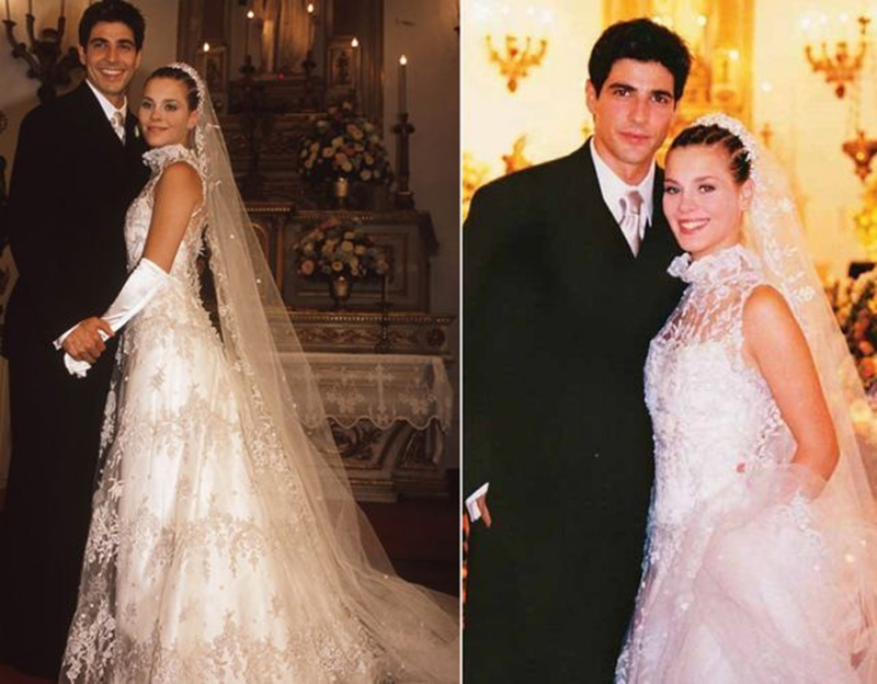 vestido de noiva das novelas Laços de Família renda clássica