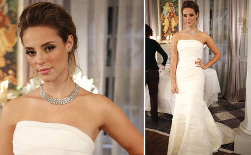 vestido de noiva das novelas Insensato Coração princesa rendado