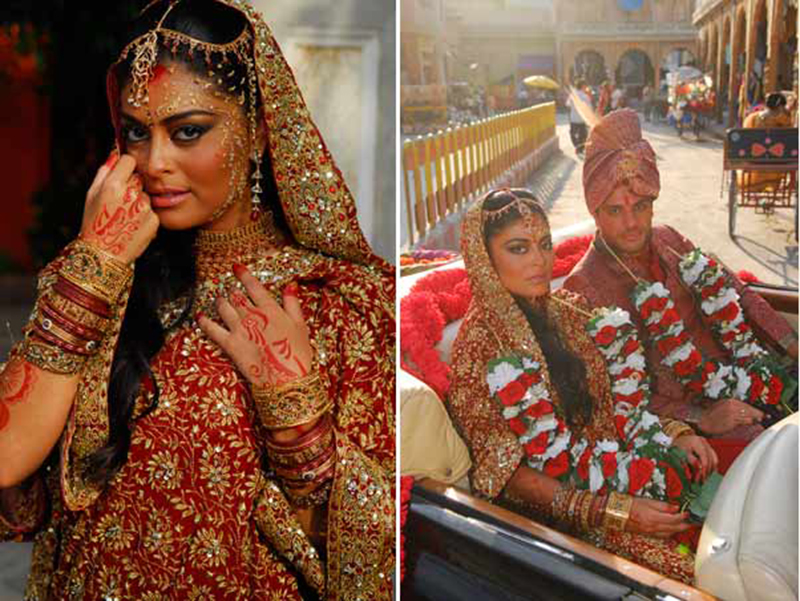 vestido de noiva das novelas Caminho das Índias vestido vermelho