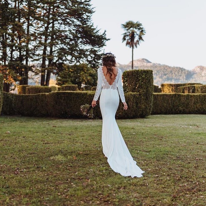 tendência vestido de noiva semi-sereia