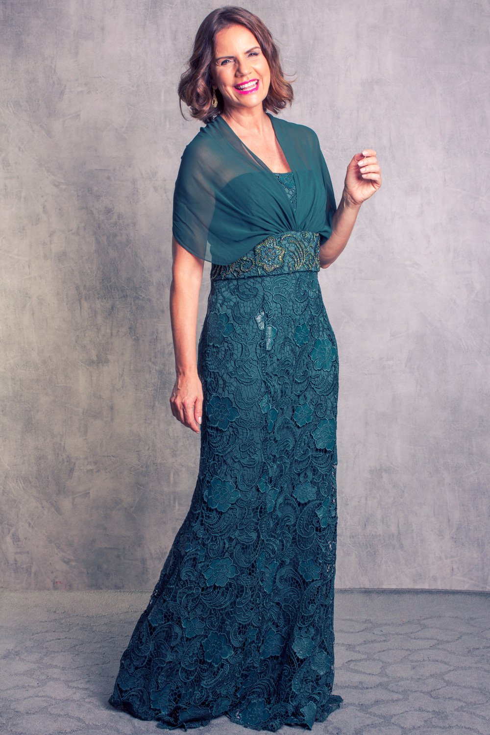 vestido elegante para a mãe da noiva e do noivo