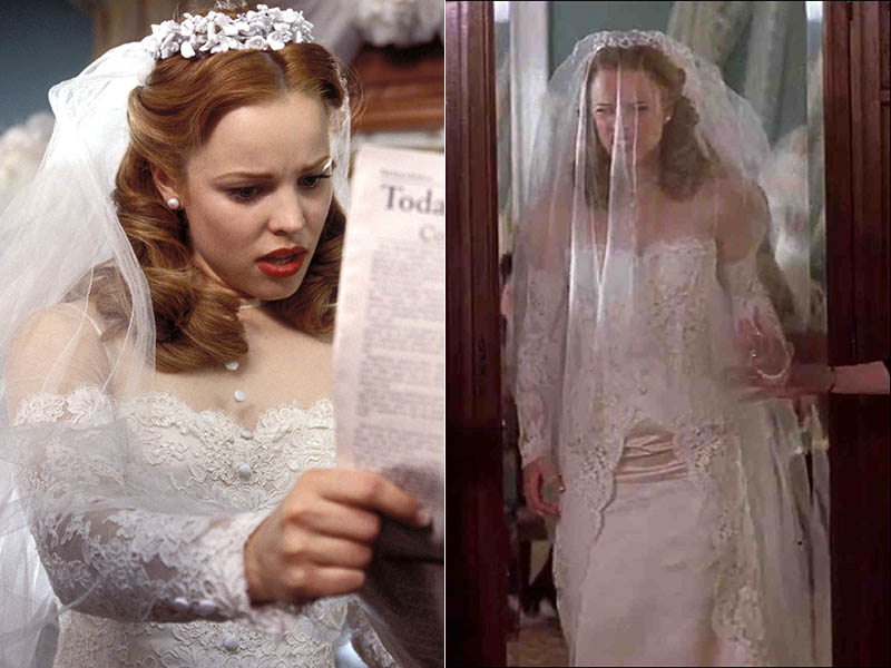 vestidos de noiva do cinema - O Diário de Uma Paixão 2004 - renda e transparências vintage