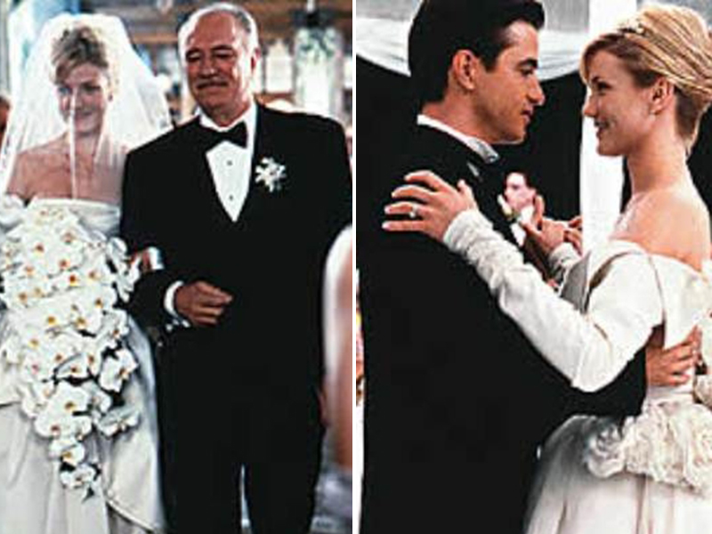 vestidos de noiva do cinema - O Casamento do Meu Melhor Amigo 1997 - modelo princesa volumoso