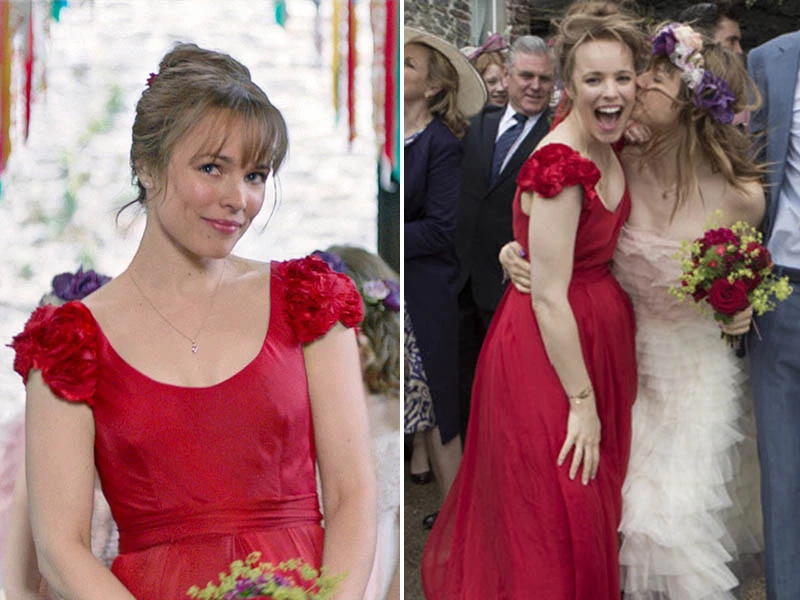 vestidos de noiva do cinema - Questão de Tempo - vestido vermelho fluido com véu