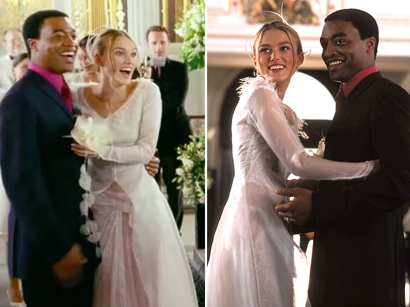 vestidos de noiva do cinema - Simplesmente Amor 2003 - vestido simples e estiloso