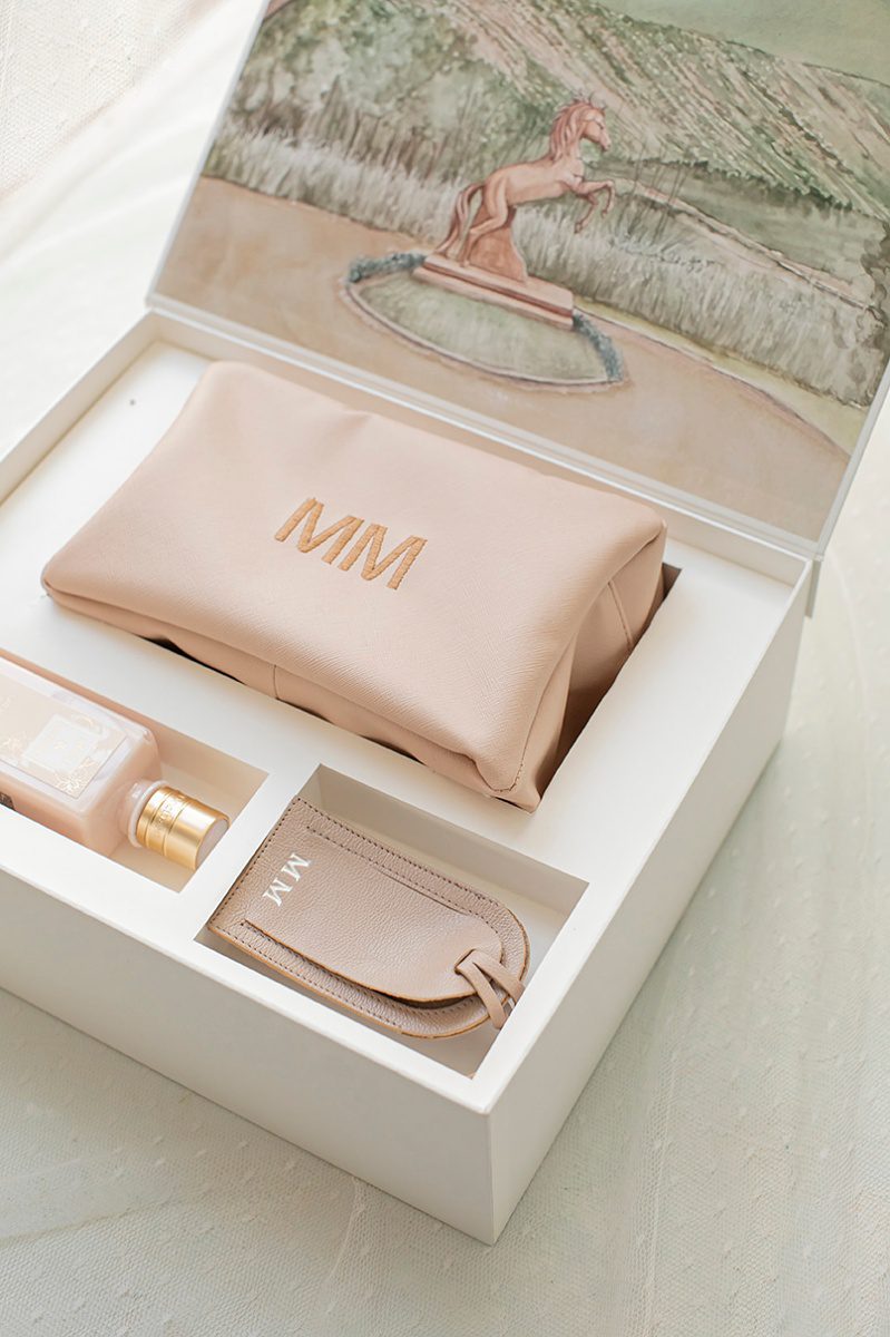 inspiração caixa convite para padrinhos elegante